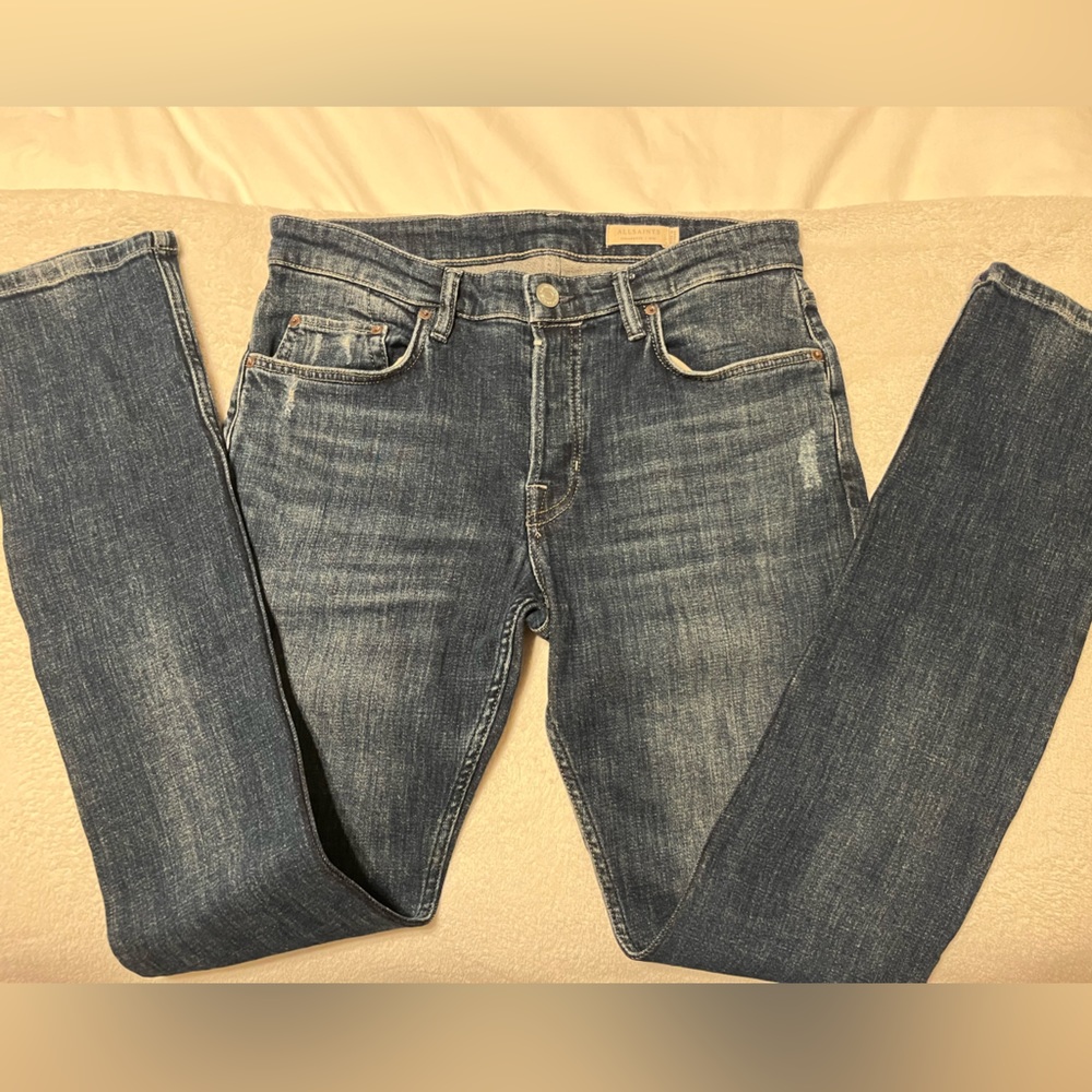 All Saints Men’s Cigarette Jean - Indigo/Navy